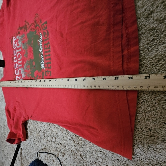 Red Stripe Red "Respect Mon" Jamaica Graphic T-Shirt Size Large - Picture 7 of 7